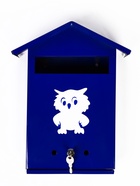 Ящик почтовый с замком, вертикальный, «Филин», синий - Фото 2