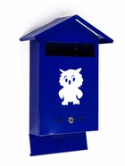 Ящик почтовый с замком, вертикальный, «Филин», синий - Фото 5