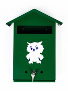 Ящик почтовый с замком, вертикальный, «Филин», зелёный - Фото 2