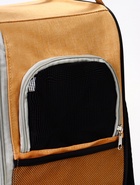 Рюкзак-переноска для кошек и собак, 30×21×41 см, серо-жёлтый - фото 61953321