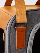 Рюкзак-переноска для кошек и собак, 30×21×41 см, серо-жёлтый - фото 61953326