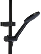 УЦЕНКА Душевая система ZEIN Z1015, тропическая и ручная лейка, шланг 150 см, черная - Фото 6