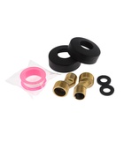 УЦЕНКА Душевая система ZEIN Z1015, тропическая и ручная лейка, шланг 150 см, черная - Фото 9