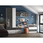 УЦЕНКА Кровать с/м 800×2000 с ящиками Вега Позитив, 2036×850×700, Белый/Бетон темный - Фото 2