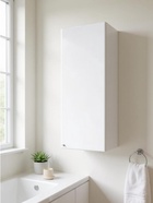 УЦЕНКА Шкаф - пенал для ванной комнаты навесной Spectrum 30, правый, 30×80×30 см - Фото 5