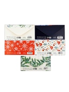 Конверты для денег новогодние «С праздником», набор 15 шт., 16.5×8 см  (артикул 10863506)  большой выбор товаров оптом и в розницу по низким ценам с доставкой