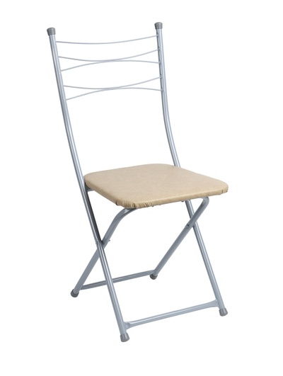 УЦЕНКА Стул складной «Венеция», Титан/Бежевый