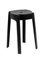 Табурет пластиковый, черный - фото 61615278