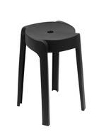 Табурет пластиковый, черный - фото 61615279