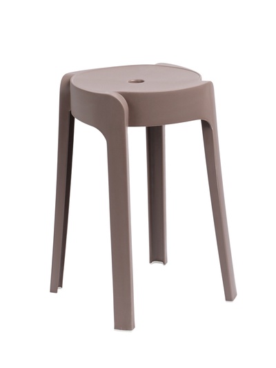 Табурет пластиковый, цвет кофейный