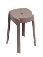 Табурет пластиковый, кофейный - фото 61615286