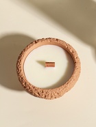 Свеча в подсвечнике «Чаша», деревянный фитиль, персиковая, 9.3×9.3×5.5 см - фото 61615301