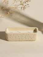 Свеча в подсвечнике «Ящик», 3 хлопковых фитиля, белая, 5.2×15×4.7 см - фото 61615316