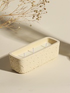 Свеча в подсвечнике «Ящик», 3 хлопковых фитиля, белая, 5.2×15×4.7 см - фото 61615317