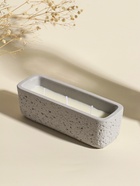 Свеча в подсвечнике «Ящик», 3 хлопковых фитиля, серая, 5.2×15×4.7 см - фото 61615328