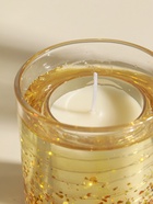 Свеча в стакане с LED-подсветкой «Золотые звёздочки», 8×8×9 см - Фото 3