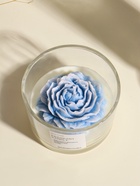 Свеча в стакане «Нежно-голубой пион», 11×11×8 см - фото 61615348