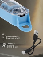 Машинка для стрижки LTRI-14, 4 насадки, 1,5/2/3/4 мм, USB, голубая - Фото 3