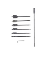 УЦЕНКА Набор сверл перовых ТУНДРА, шестигр. хвост., 10-12-16-18-20-25 мм + удлинитель 300 мм 1096091 10960912