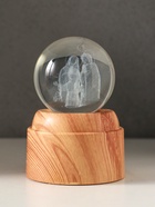 Световая фигурка стекло «Шар. Голограмма: Рождение», 6×LED, d=6 см, крутится, USB, 7×7×10 см - Фото 4