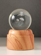 Световая фигурка стекло «Шар. Голограмма: Медузы», 6×LED, d=6 см, крутится, USB, 7×7×10 см - Фото 4