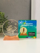 Световая фигурка стекло «Диск. Голограмма: Сатурн», 5×LED, d=10 см, USB, 10×4×11.4 см - Фото 6