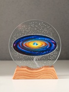 Световая фигурка стекло «Диск. Голограмма: Млечный путь», 5×LED, d=10 см, USB, цветной, 10×4×11.4 см - Фото 2
