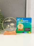 Световая фигурка стекло «Диск. Голограмма: Медузы», 5×LED, d=10 см, USB, 10×4×11.4 см - Фото 6