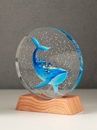 Световая фигурка стекло «Диск. Голограмма: Кит», 5×LED, d=10 см, USB, цветной, 10×4×11.4 см - Фото 4