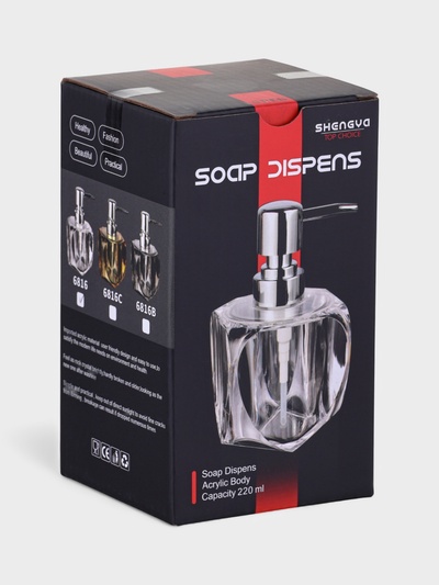 Дозатор для мыла «Хрусталь», 220 мл