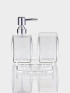 Набор для ванной «Эко», 3 предмета, дозатор, стакан, мыльница - фото 809346986