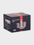 Набор для ванной «Кристалл», 4 предмета, дозатор, 2 стакана, мыльница - фото 23597689