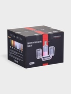 Набор для ванной «Кристалл», 4 предмета, дозатор, 2 стакана, мыльница - фото 809347008