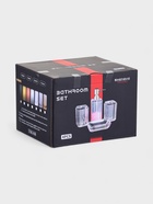 Набор для ванной «Блэк», 3 предмета, дозатор, стакан, мыльница - фото 809347016