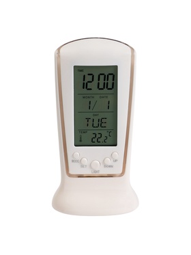 Часы - будильник LB-02 "Обелиск", дата, температура, подсветка, белый