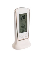 Часы - будильник LB-02 "Обелиск", дата, температура, подсветка, белый - фото 61087447