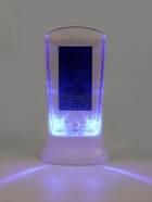 Часы-будильник электронные LB-02 «Обелиск», дата, температура, подсветка, белый - Фото 3