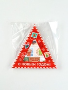 Шоколад новогодний молочный «Почта», 6 шт., 5 г - Фото 4