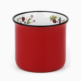 Кружка керамическая, новогодняя «Шишки», 450 мл