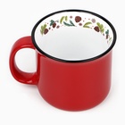 Кружка керамическая, новогодняя «Шишки», 450 мл 10897694