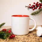 Кружка керамическая, новогодняя «Тепла и уюта», 380 мл - фото 7628159