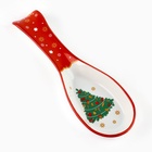 Подставка под ложку новогодняя «Пряничные человечки», 7×22.3 см - фото 809610813