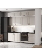 УЦЕНКА Кухонный гарнитур под потолок 2400 Престиж, Браш Лайт грей - Фото 5