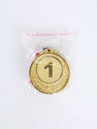 Медаль призовая «1 место» золотая 200, d=6.5 см, с лентой - фото 7628194