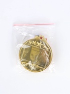 Медаль под нанесение золото 049, d=6.5 см, с лентой - фото 7628199