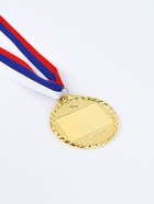 Медаль под нанесение золото 050, d=7 см, с лентой - фото 7628203