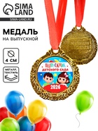 Медаль детская на выпускной «Выпускник детского сада 2026», d=4 см, с лентой 10887311