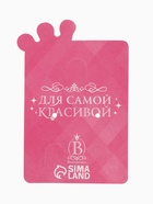 Серьги детские «Выбражулька. Котик», белые в золоте - фото 68970278