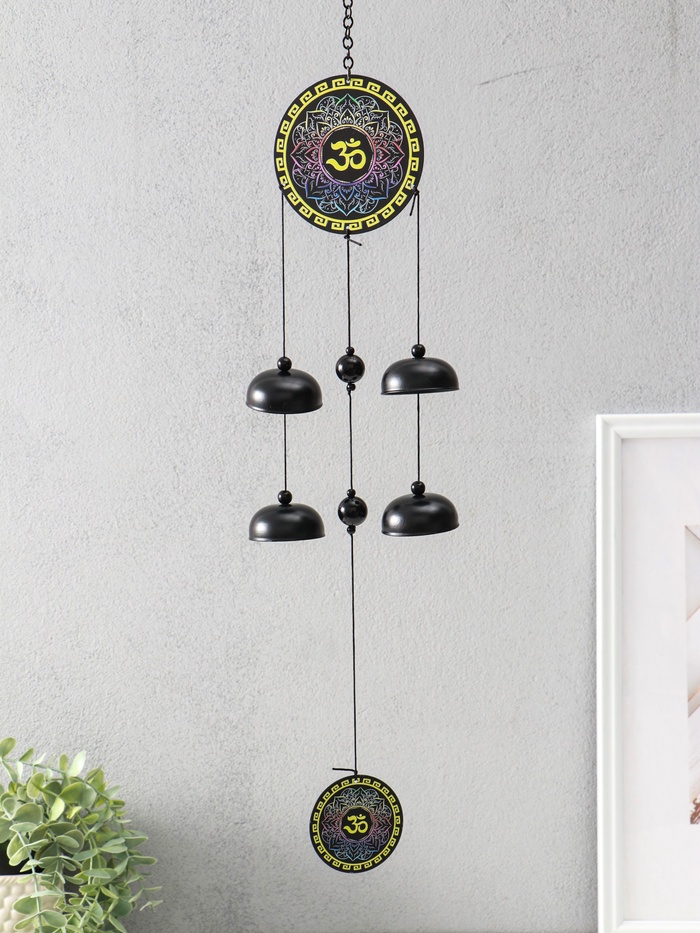 Музыка ветра «Ом (мантра)», 4 колокольчика, 62×10×5 см