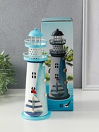 Фигура светящаяся «Маяк с парусником», голубой, 3×LR1130, RGB, LED-ночник, 9.5×9.5×28.5 см - Фото 6